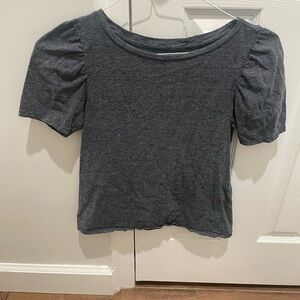 LOFT Charcoal Knit Top